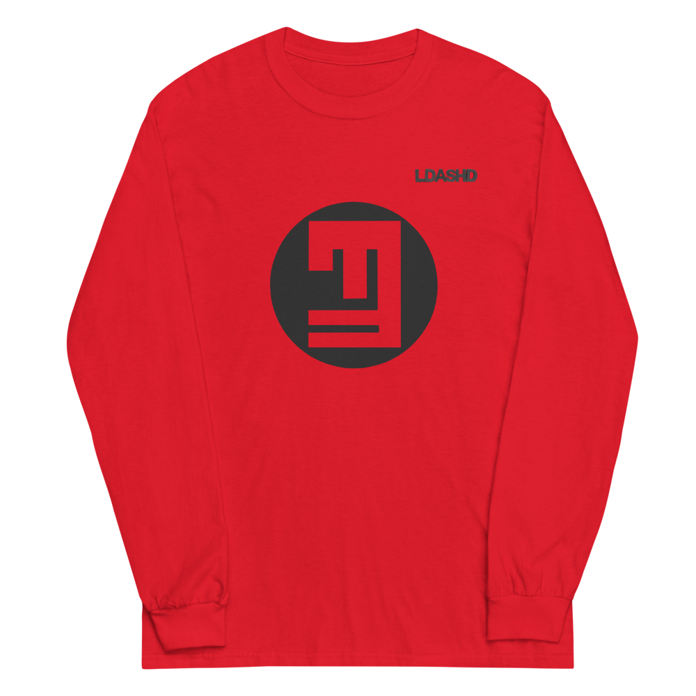 Back, Navy, Red & Ash Men's Long Sleeve Shirt | Gildan 2400