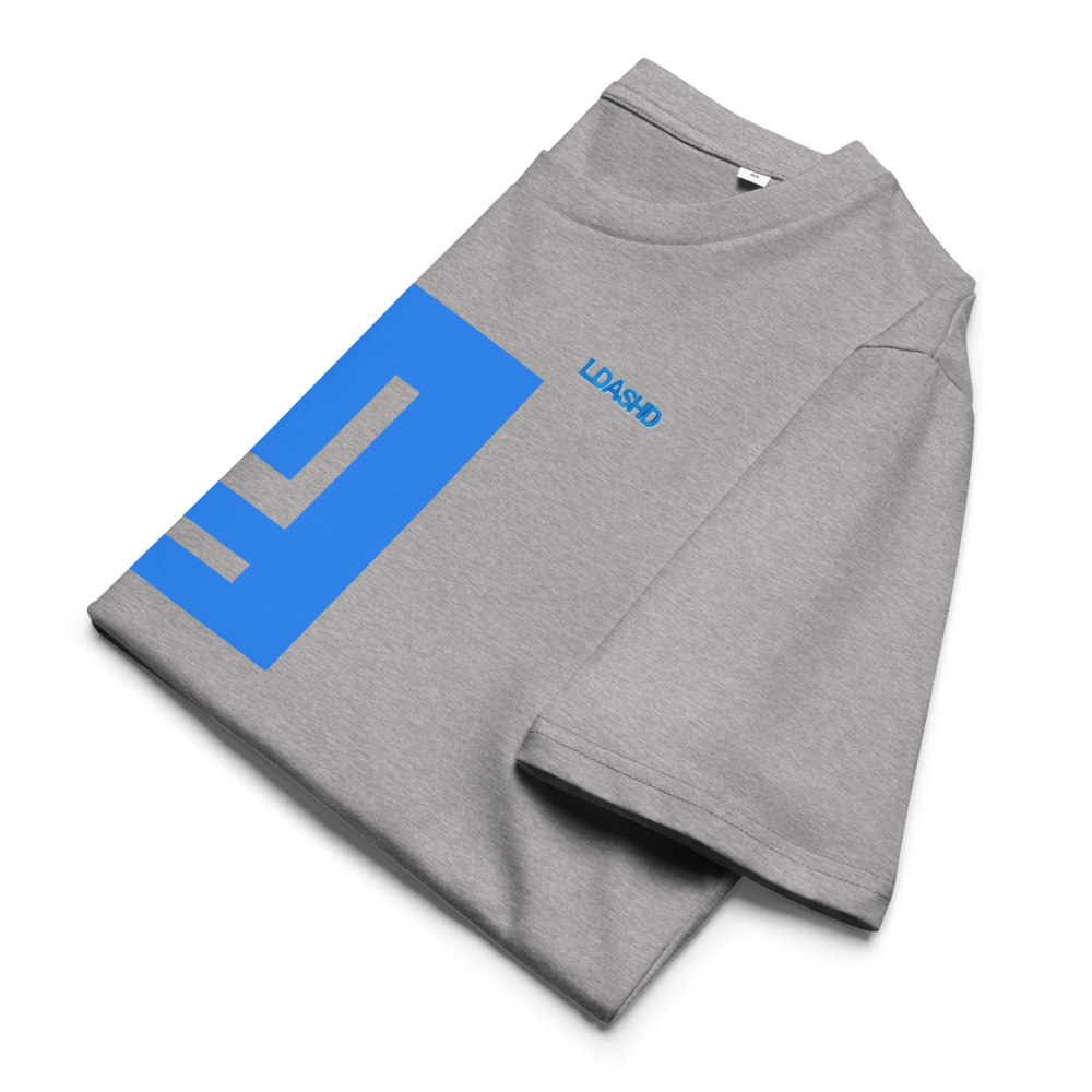 Grey Unisex Organic Cotton T-Shirt LBR (L-D07)