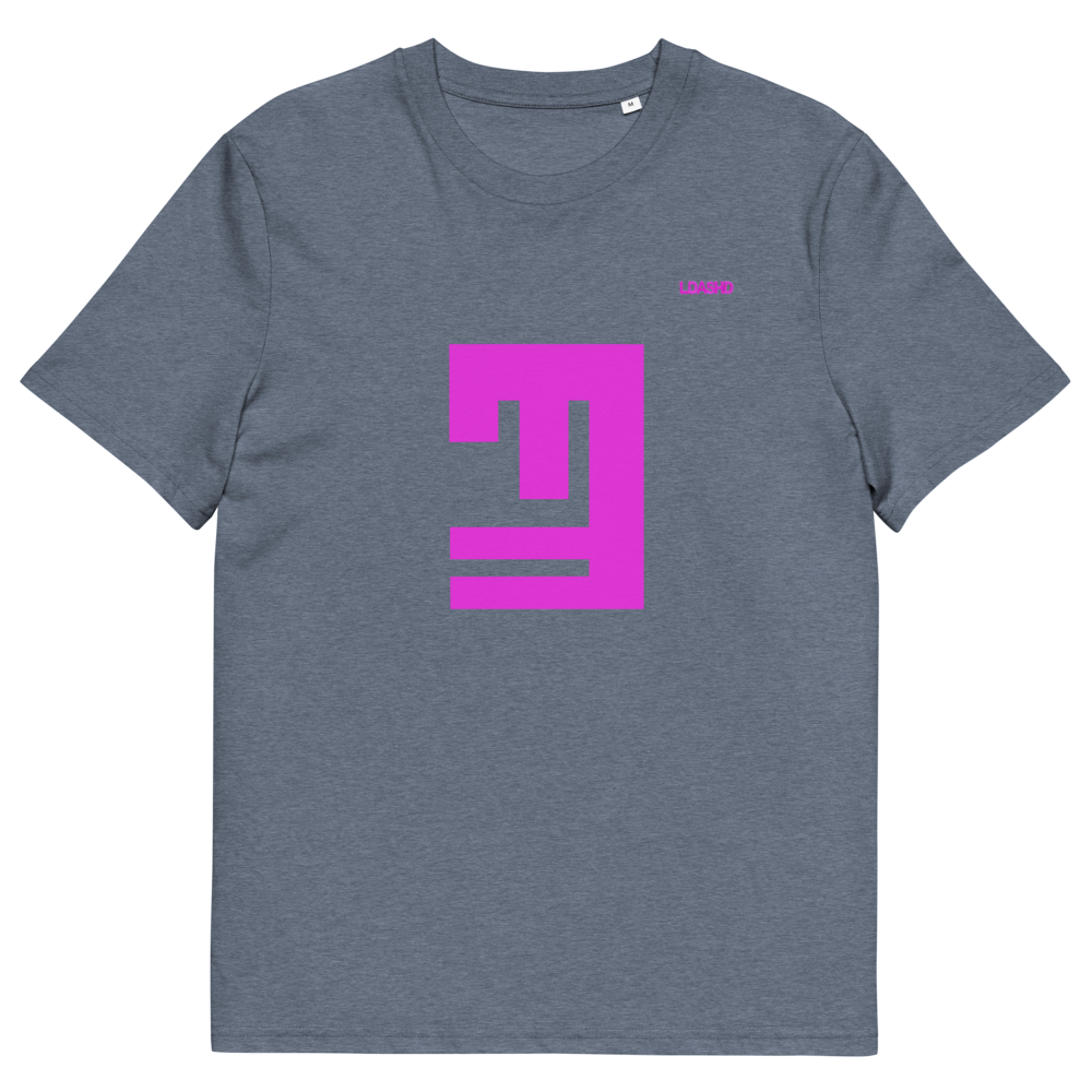 Black / White / Dark Heather Blue Unisex Organic Cotton T-Shirt LPS