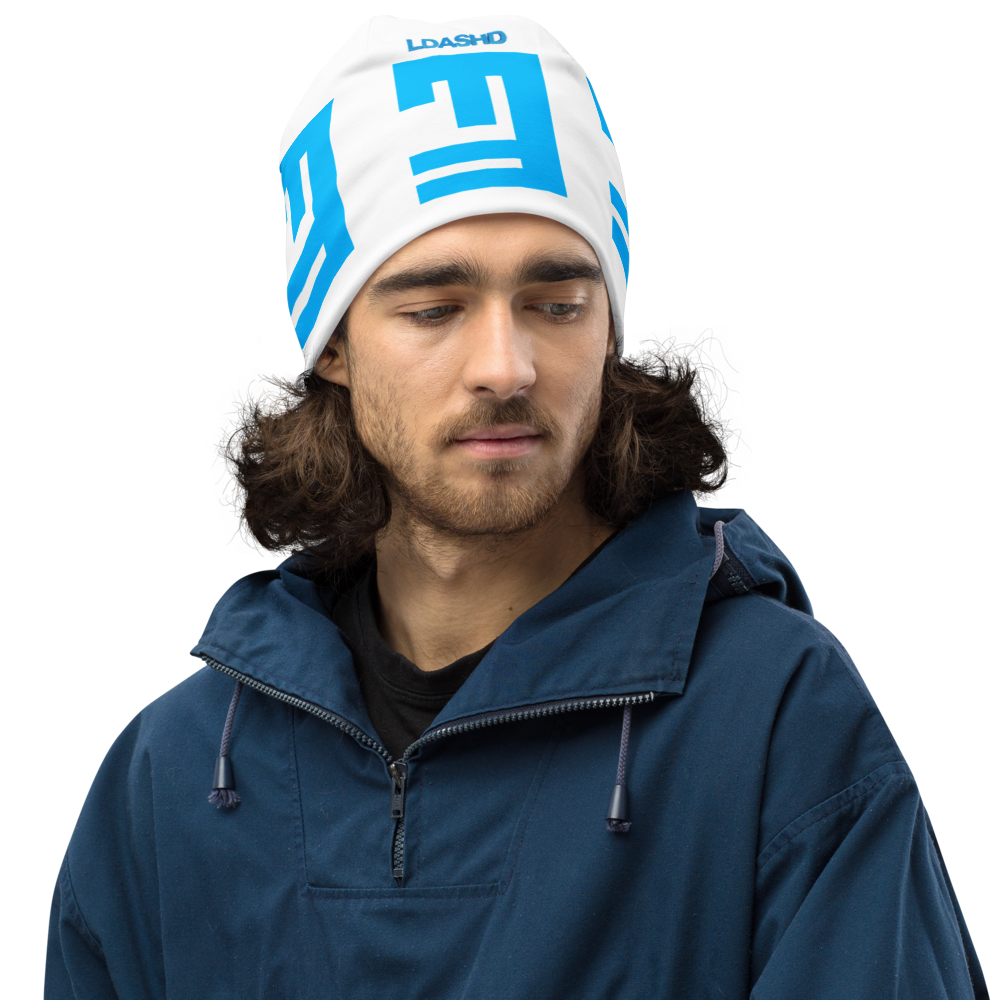 White Unisex Beanie LBS (L-D014)