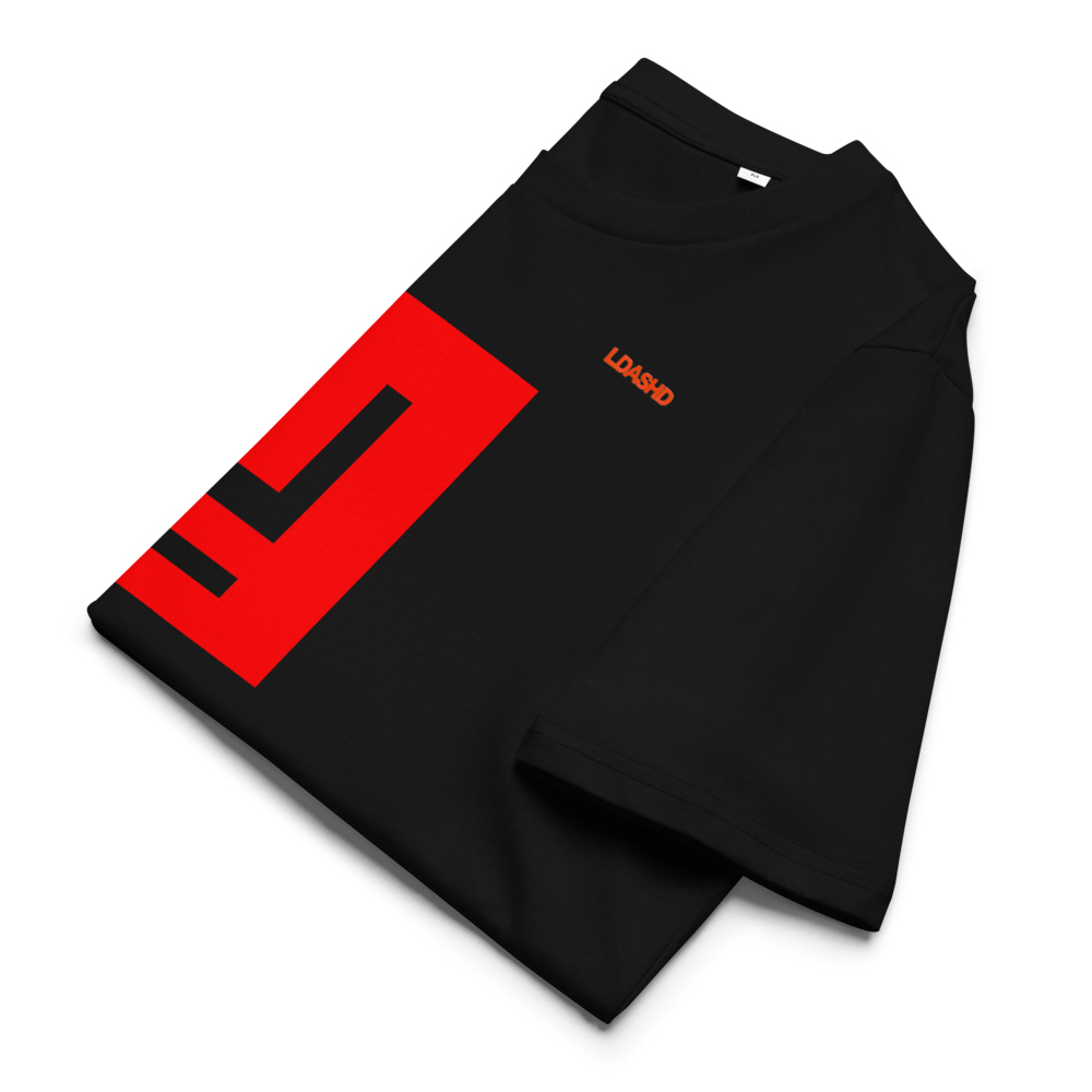 Black Unisex Organic Cotton T-shirt LRS (L-D06)