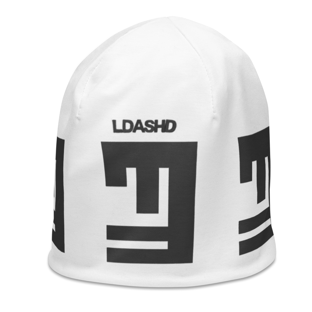White Unisex Beanie LGS (L-D014)