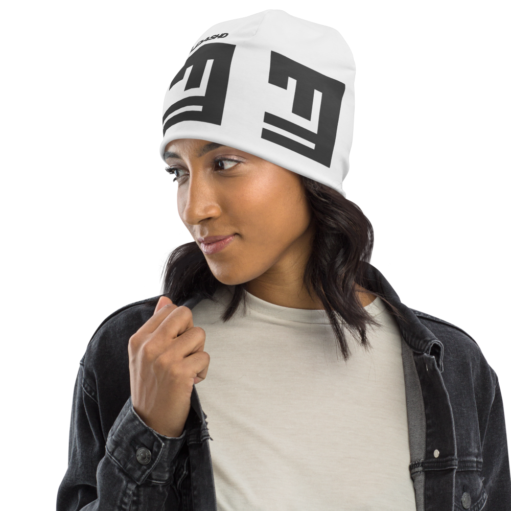 White Unisex Beanie LGS (L-D014)