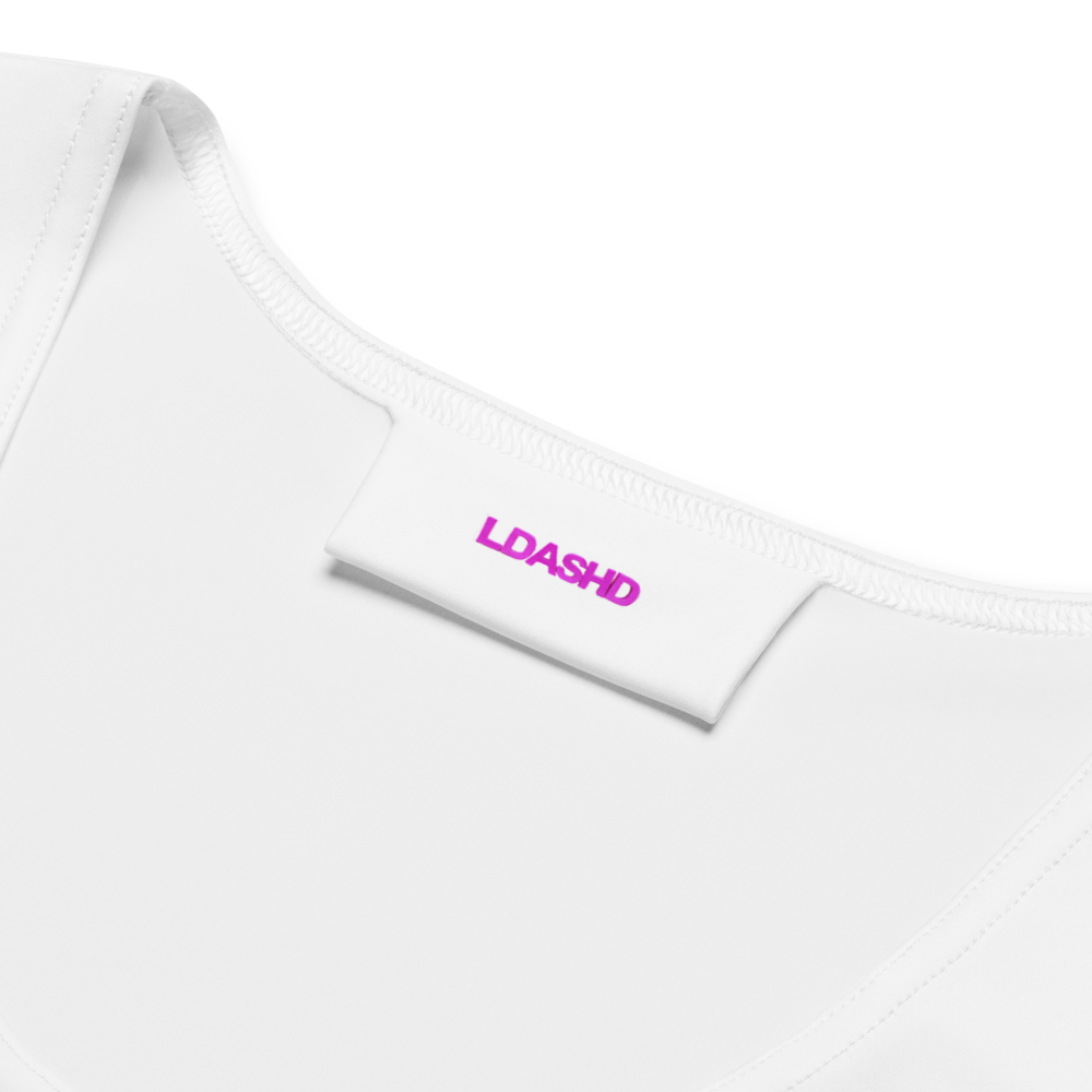 White Women's Cropped Tank Top LPS (L-D12)