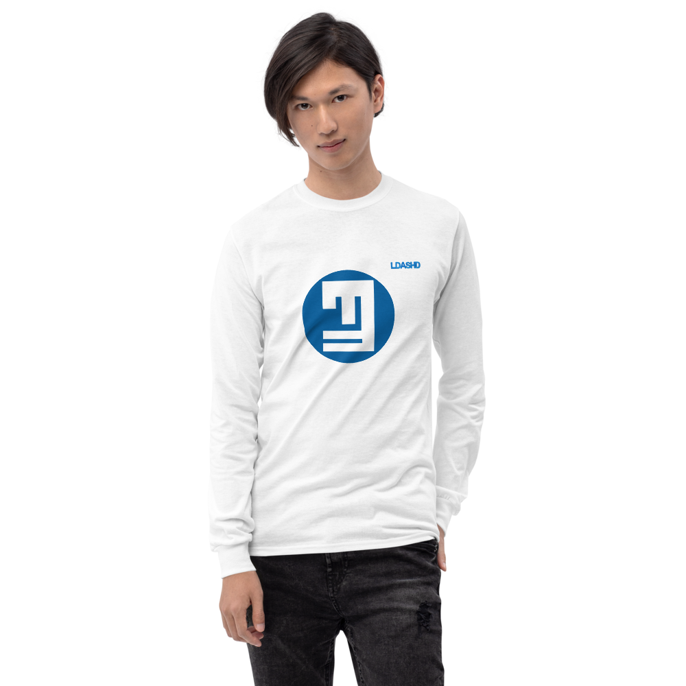 White Unisex Long Sleeved T-shirt | Gildan 2400 LBR (L-D08)