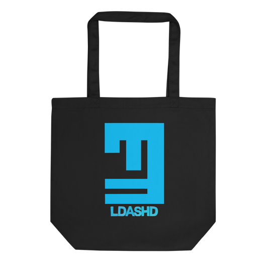 Black Designer Eco Tote Bag with LdashD Logo